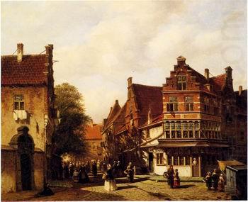 European city landscape, street landsacpe, construction, frontstore, building and architecture.019, unknow artist